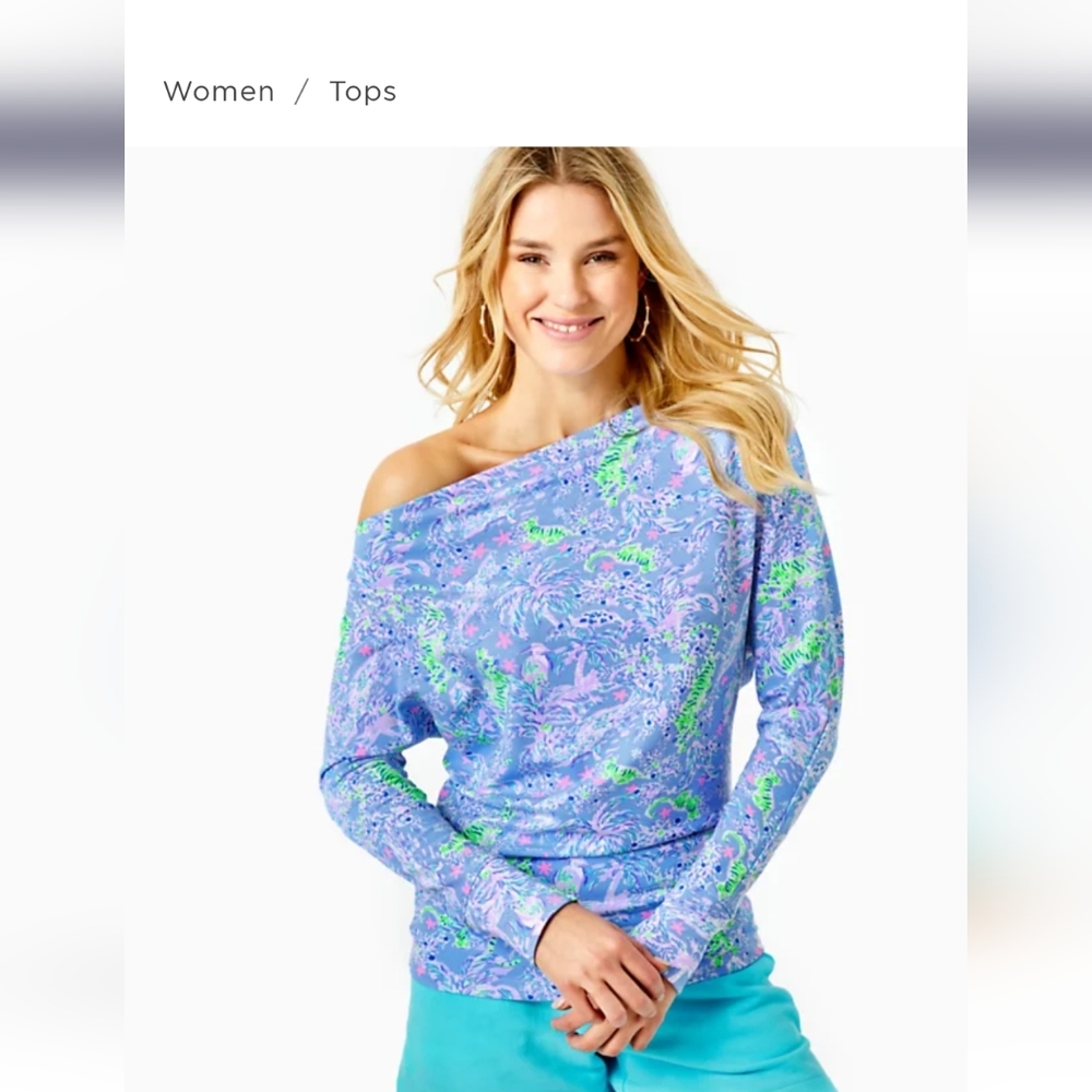 Nwt Lilly Pulitzer One Shoulder Top - Picture 4 of 5